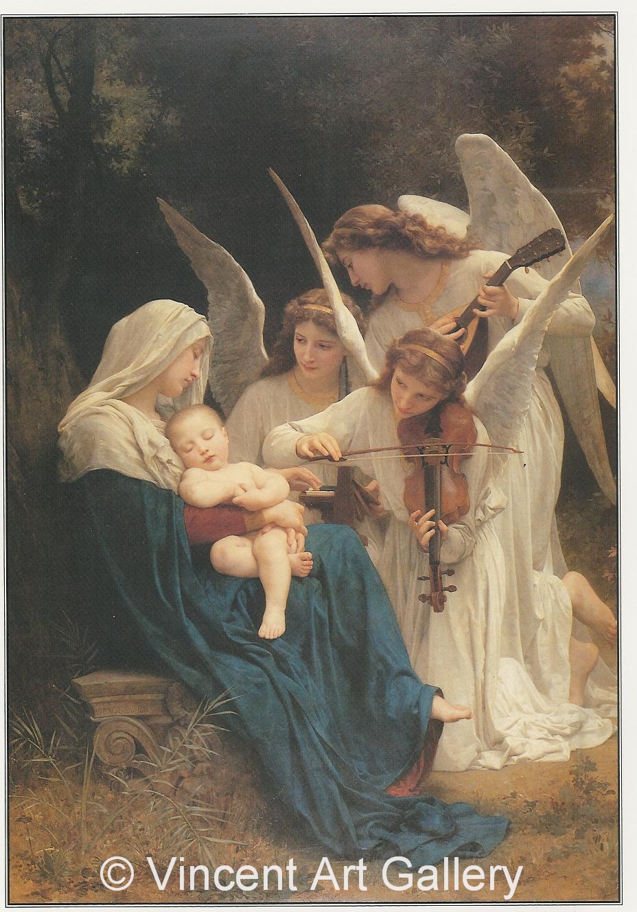 A1366, BOUGUEREAU, Song of Angels, 1881